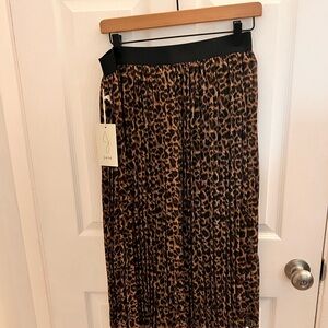 Joie Animal Print Midi Skirt